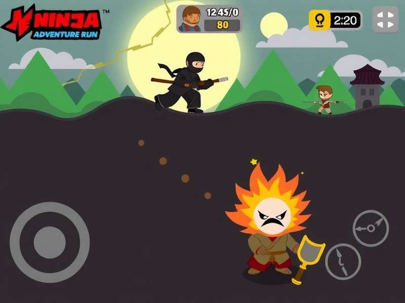 Ninja Adventure Run Game Screenshot